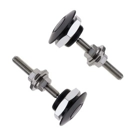 ANJOSHI Pack of 2 Quick Release Latch Lock Clip Push Button Bonnet Kit 1.25in/32mm Diameter Universal Aluminum Alloy Quick Latch Lock for Auto Car Bumper License Plate Hood or Various DIY(2Pack)