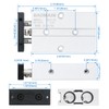 Baomain TN10x20 Double Rod Pneumatic Air Cylinder,0.39 inch(10 mm),Stroke 0.79