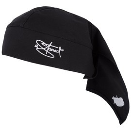 2Stoned Original Classic Biker Bandana Cap Embroidered in 13 Colours for Women, Men and Children, Black Classic