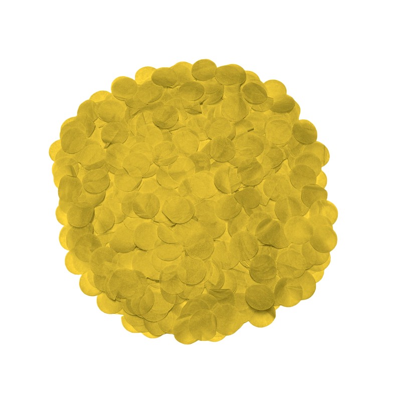 Banana Yellow Paper Confetti, 2.5cm diameter, 10 grams
