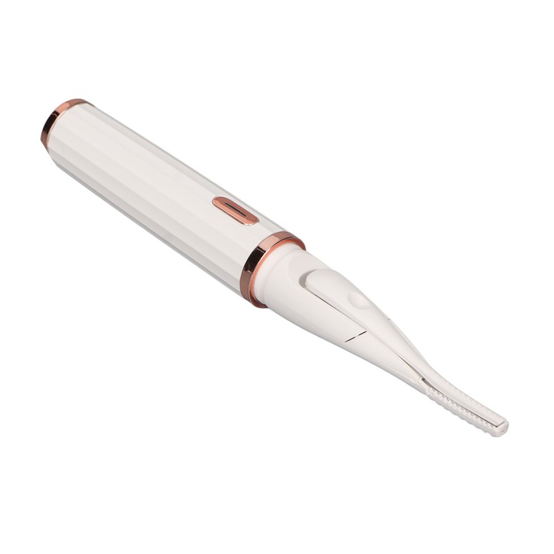 Heated Eyelash Curlers Micro USB Rechargeable Dual Brush Head Intelligent