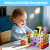 KSVFTB 20 PCS Wooden Numbers, Number Blocks, Colorful Digital Building