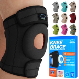 Modvel ELITE Knee Brace for Men & Women – Patella Gel Pads & Side Stabilizers for ACL, Meniscus Tear, Arthritis & Injury Recovery – Maximum Support for Running, Sports & Joint Pain Relief