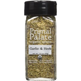Primal Palate Organic Spices Garlic & Herb, Certified Organic, 1.9 oz Bottle