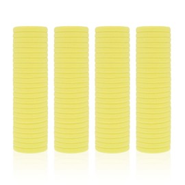 100 Pack Seamless Hair Ties for Women Girls Ponytail Holders for Thick Hair (light yellow)