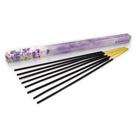 Premium Lavender Incense Sticks: Naturally Traditional from India in Fair Production, 8 Pieces Each 45 Minutes Relaxation, Meditation & Wellness
