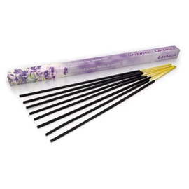 Premium Lavender Incense Sticks: Naturally Traditional from India in Fair Production, 8 Pieces Each 45 Minutes Relaxation, Meditation & Wellness