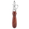 Leather Craft Tool, Leather Planer Wooden Handle Groover 5-in-1 Multifunctional
