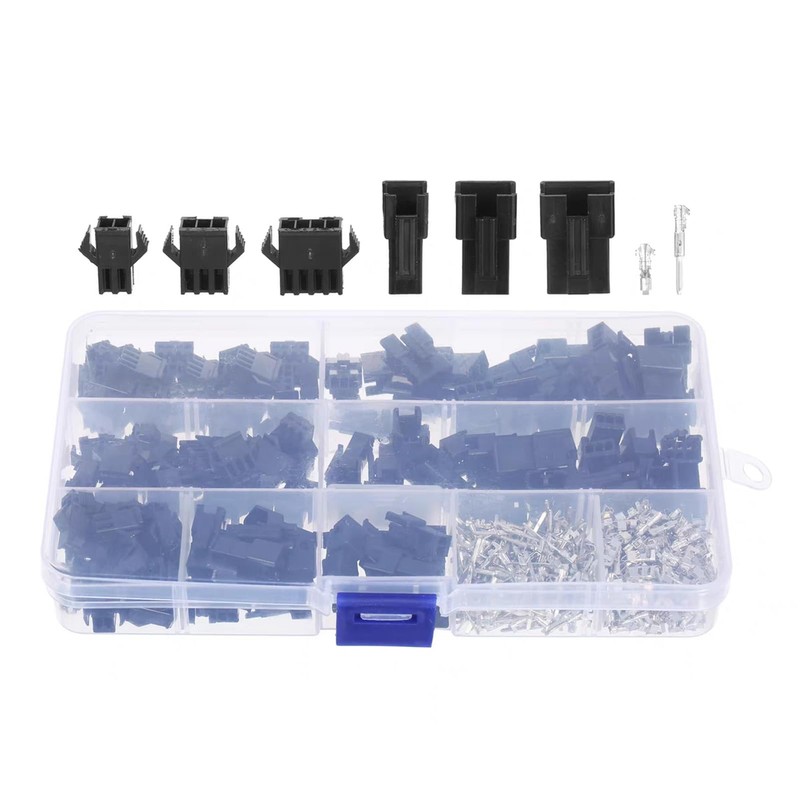 BEHOSHI 480pcs JST SM Connector Male/Female Housing SM Terminal 2.54mm