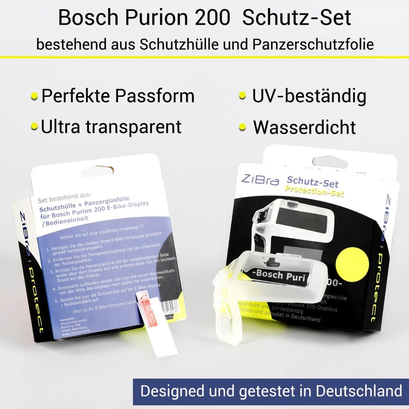 ZiBra© Protection Set with Protective Case for Bosch Purion200