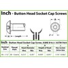 MonsterBolts - #4-40 x 1/2" Button Head Socket Cap Screws,