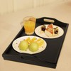 Bed Tray Table with Folding Legs Wooden Serving Breakfast in