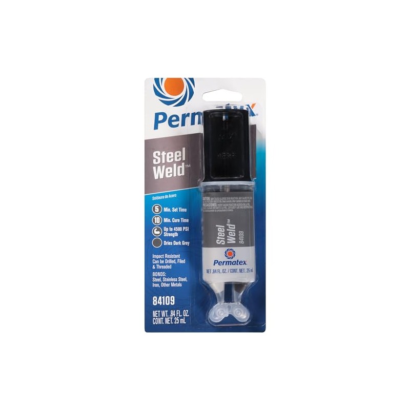 Permatex 84109 PermaPoxy 4 Minute Multi-Metal Epoxy, 0.84 oz. ,