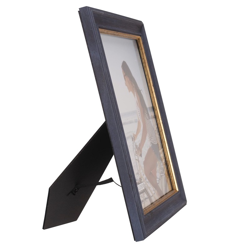 Malden International Designs 8x10 Navy Blue wth Gold Inner Border