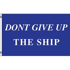 AZ FLAG Pirate Don't Give Up The Ship Flag 3' x 5' - Pirates Flags 90 x 150 cm - Banner 3x5 ft