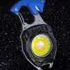 BY-J LED Small Flashlight Multitool, Rechargeable Keychain Light, COB Multi-Function
