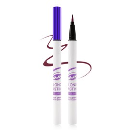 Eyeliner, Burgunderrot, wasserfest, matt, seidig, flüssig, wischfest, hochpigmentiert, Eyeliner, langanhaltende Farbe, ultradünne Feder für eine einfache Kontrolle, Make-up-Stift für Damen. 08