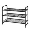 Simple Trending 3-Tier Stackable Shoe Rack, Expandable & Adjustable Shoe