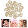 Outanaya 20pcs Shiny Nail Charms for Nail Art DIY Decoration
