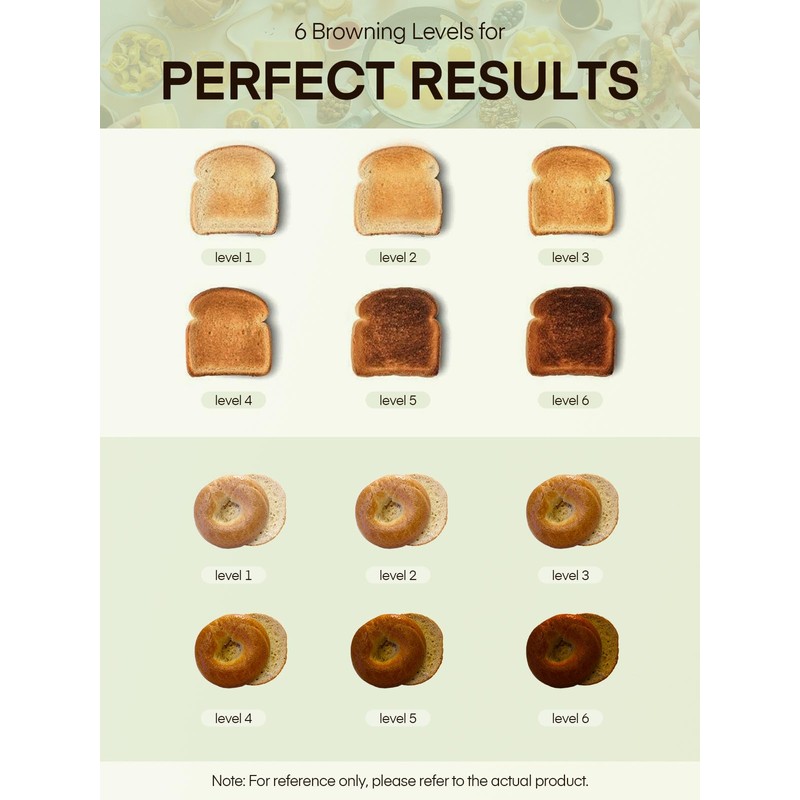 4 Slice Toaster, 1500W Extra-Wide Slot Toaster, for Bagel, Bread,