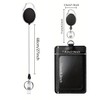 BRIIKPP Password Box Double Sided Employee ID Clip with Retractable