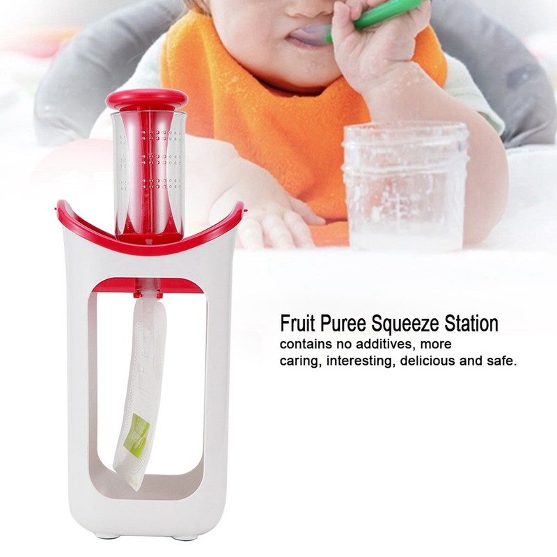 Squeeze Station Press &amp; Store System Portable Children Fruit Puree