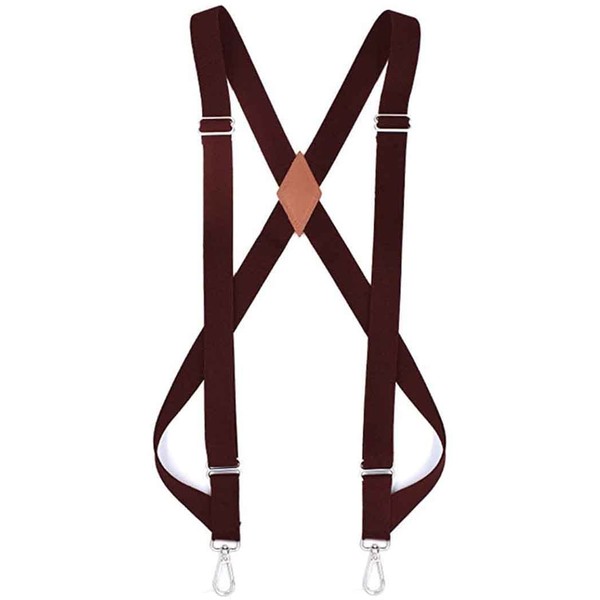 Galsawi Mens Elastic X Back Style Suspenders Adjustable Side Clip