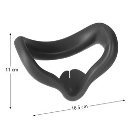 TNE Face Cushion Cover, Lens Pad, Thumbstick Cap for Oculus Quest 2 | Accessories Include Silicone Face Cover, Lens Dust Protector, Controller Thumb Grips for Quest 2 Virtual Reality Headset (Black)