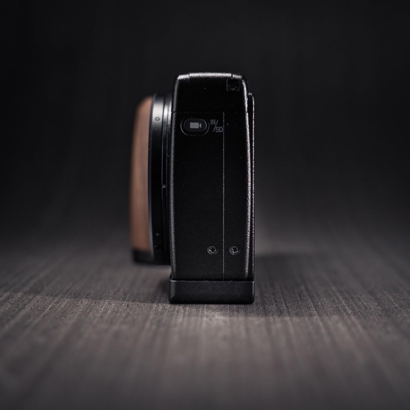 Iborrys Premium Real Wood Camera Grip, Compatible with Ricoh GR