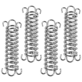 CADUFUELLY 4pcs Outdoor Camping Spring Hook Fixed Buckle for Hammock Bag Tent High-Strength