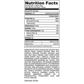 Milk Chocolate Caramel Pecan Caramillicans 8 oz | Millican Pecan since 1888 | San Saba, Texas