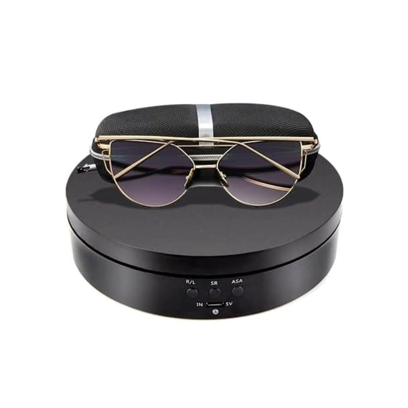 Poemtian Electric Rotating Display Stand,3 Speeds Electric Rotating Display Stand,360