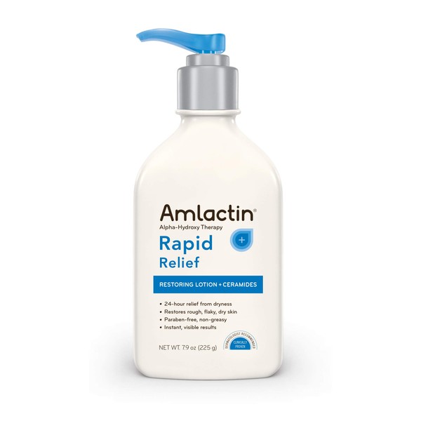 Amlactin Rapid Relief Restoring Lotion + Ceramides - 7.9 oz, Pack of 3