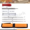 Rustark 10Pcs Chainsaw Chain Sharpener File Kit, 5/32, 3/16, 7/32