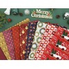8 Pcs Christmas Quilting Fabric Patchwork,50x50cm Christmas Fabric Squares Bundles