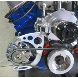 429-460 FORD LOW MOUNT ALTERNATOR BRACKET for ELECTRIC WATER PUMP & FoMoCo Alt