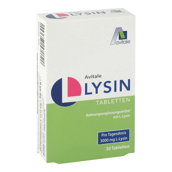 Avitale L-Lysin 750 mg Tabletten, 30 Stück, 1er Pack