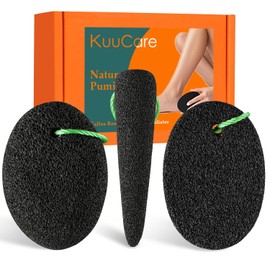 Piedra pómez para pies, paquete de 3 unidades de eliminación de callos de pie de lava natural y herramientas exfoliantes de pedicura para talones, suelas y huecos de los dedos, depurador de pies para