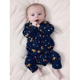 NAME IT Unisex Sleepsuit, Dark Sapphire