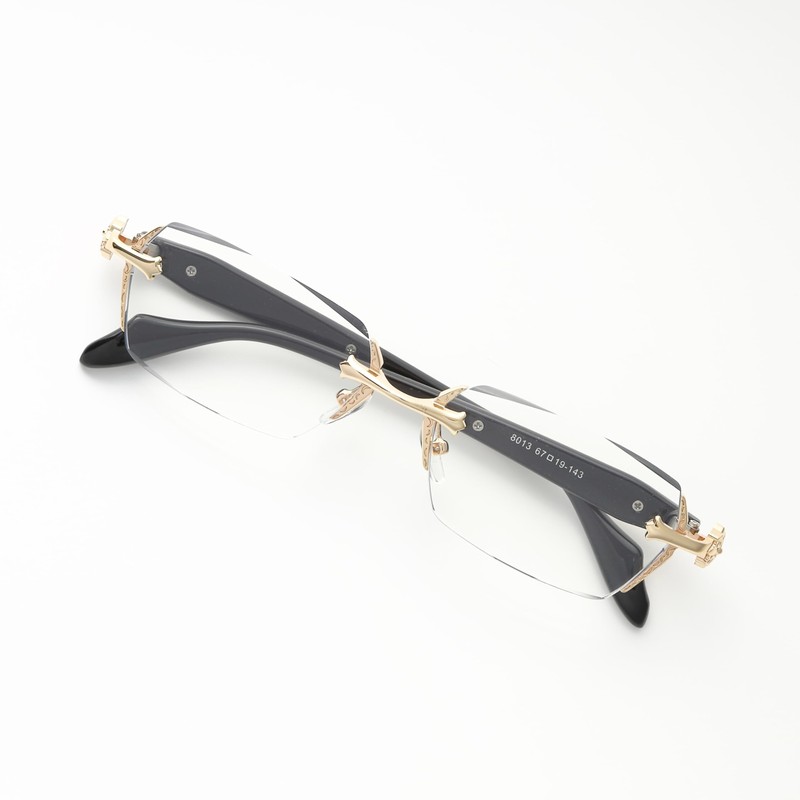 HOUSE OF WOO Rimless Sunglasses, Men's, Date Glasses, Hip Hop