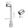 HARFINGTON L Shaped Angled Hex Socket Wrench 12mm 45# Steel