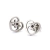 Trollbeads Silver Earring from the Heart Stud Earrings, Silver, no
