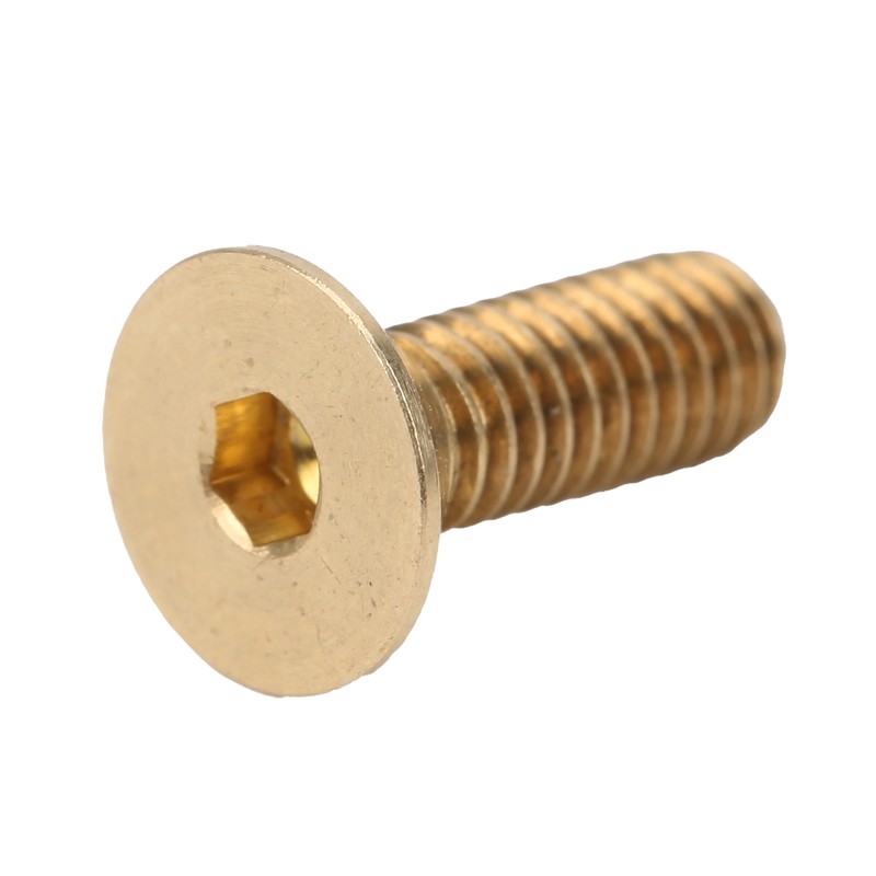 50Pcs Flat Hex Socket Screw Copper Countersunk Head Fastener Hardware