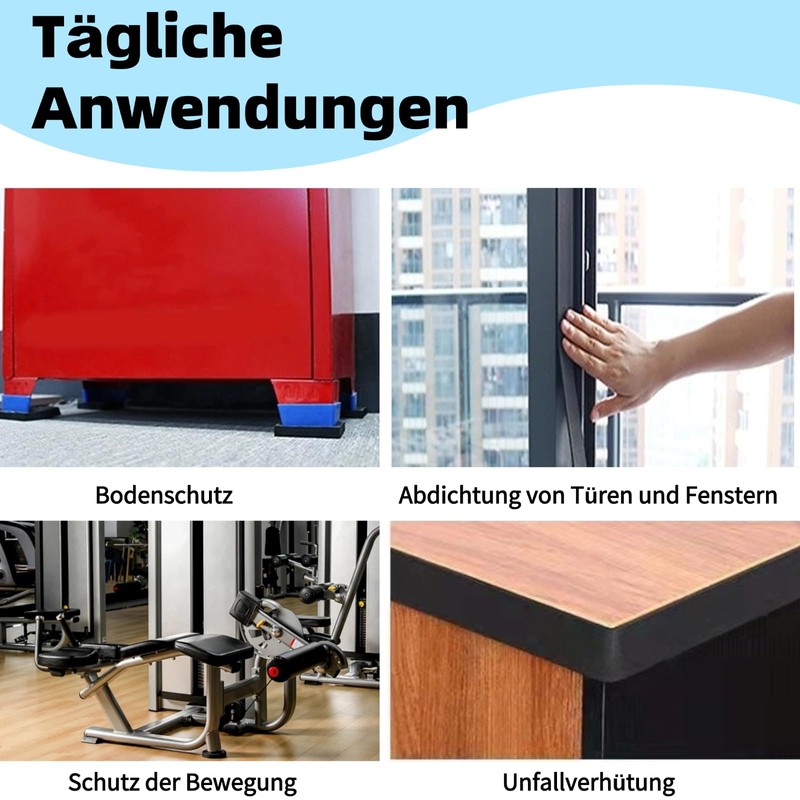 Rubber Strips, Neoprene Rubber Mat 50 mm x 5 mm