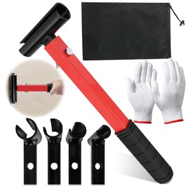 Hinge Adjustment Tool Set,4 Size Hinge Gap Adjusting Wrench with Gloves and Storage Bags Heavy Duty Door Hinge Bender with Rubber Grip Door Hinge Repair Kit for Professional Residential Use