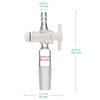 StonyLab Vacuum Flow Control Adapter with PTFE Stopcock, 24/40 Joint