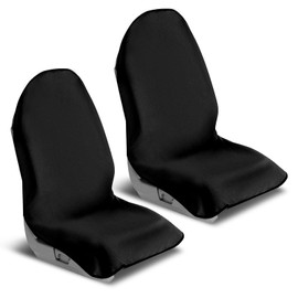 WODHMIEY Cubre Asientos para Auto 2 Piezas, Fundas Impermeables y Antideslizantes, Protector Universal 140×75cm, Fácil Instalación para Coche y Camioneta (1)