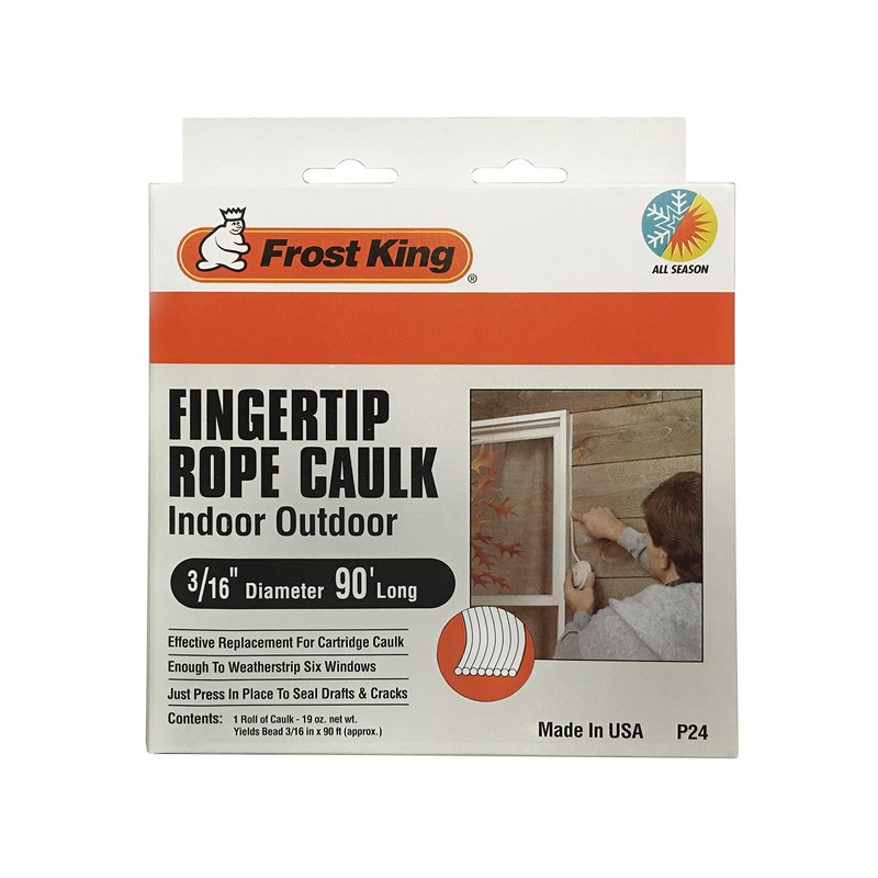 Frost King GIDS-441205 Fingertip Rope Caulk, 90' Long, 19 oz,