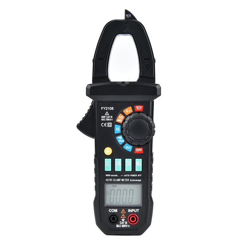 High Precision 6000 Count Digital Clamp Meter MultiFunctional AC/DC Current