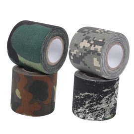 Healeved 4pcs Camouflage Pattern Cohesive Bandage Wrap Lightweight Non-woven Tape for Outdoor Emergencies Anti- Tool Wrapping Insulation for Hunting and Sports
